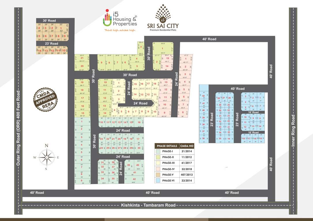  sri sai city Layout Plan