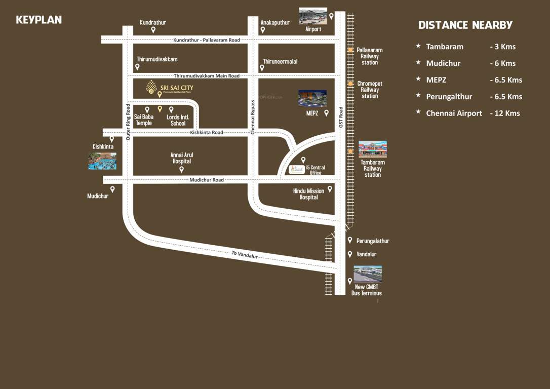 sri sai city Location Plan