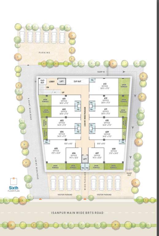  iconic isanpur Iconic Isanpur Cluster Plan for 6th Floor