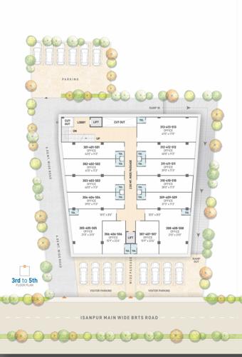  iconic-isanpur Iconic Isanpur Cluster Plan from 3rd to 5th Floor