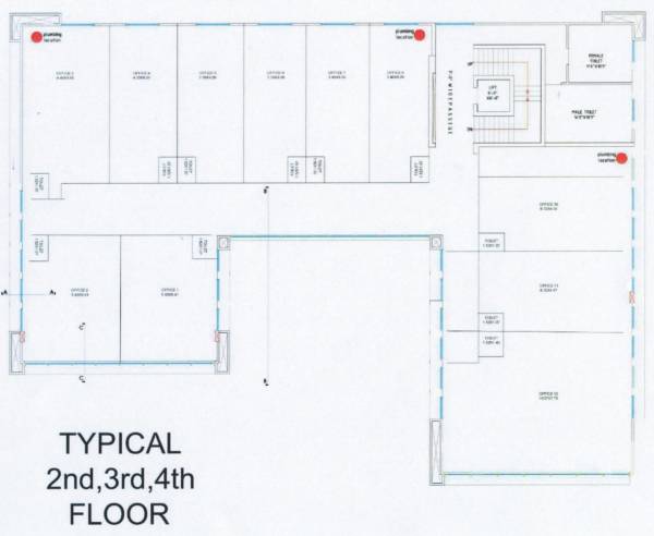  aarna-673 A Cluster Plan For 2nd, 3rd & 4th Floor