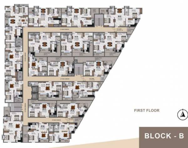  bliss B Cluster Plan For 1st Floor