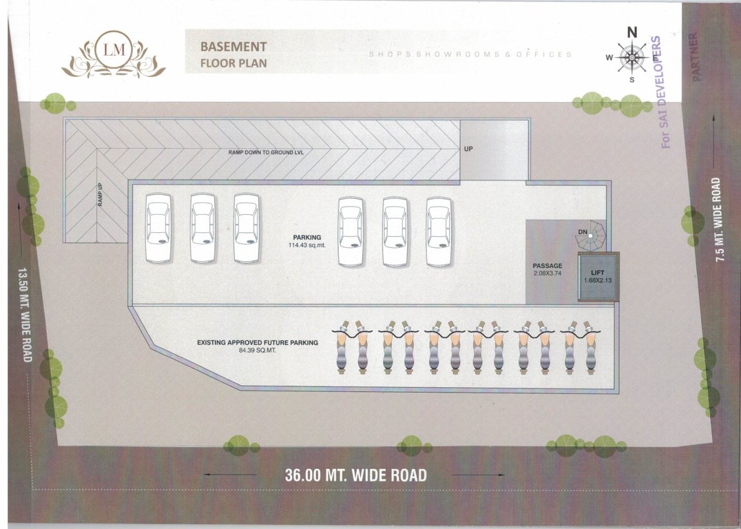 la majesty La Majesty Basement Floor Cluster Plan