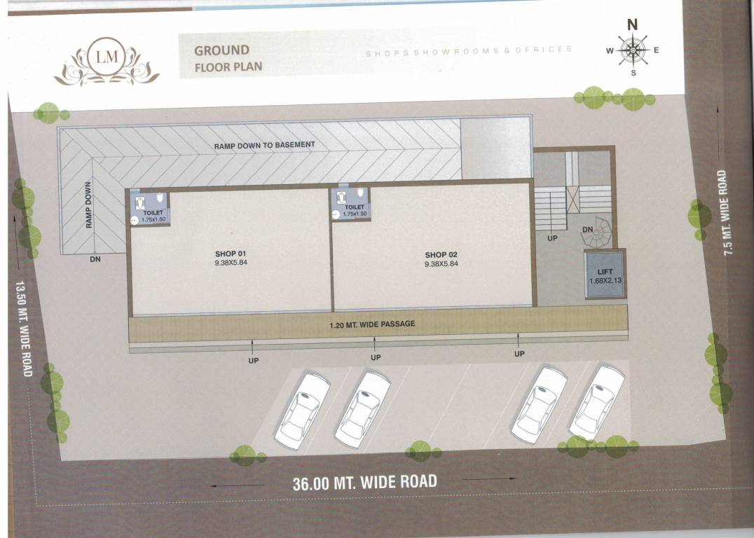 la majesty La Majesty Ground Floor Cluster Plan