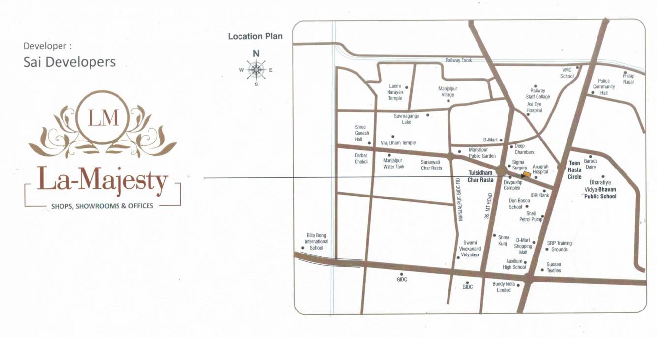 la majesty Location Plan