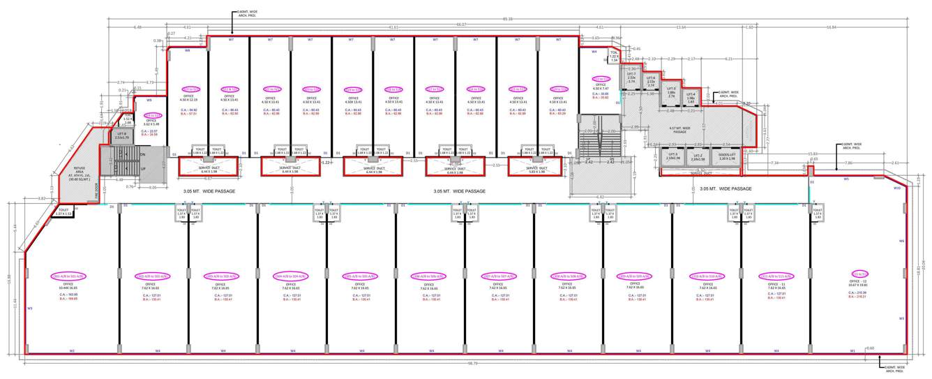  maadhyam business hub Maadhyam Business Hub Cluster Plan From 3rd To 5th Floor