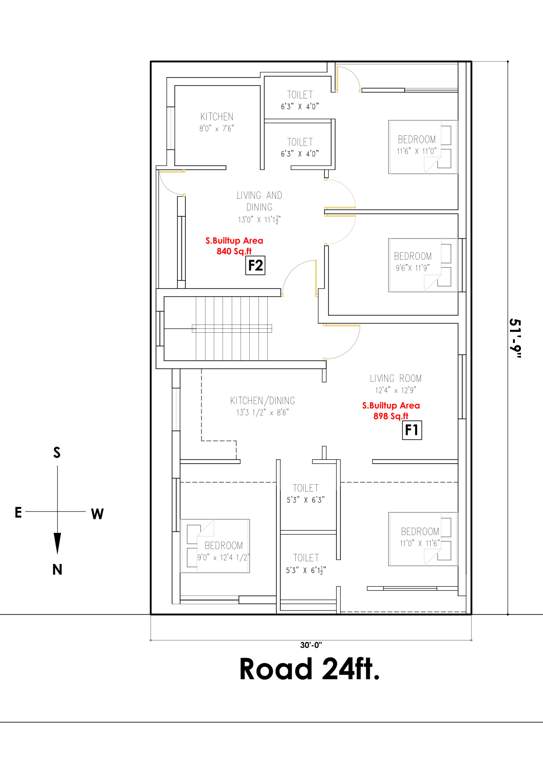  vetri Vetri Cluster Plan from 1st to 2nd Floor