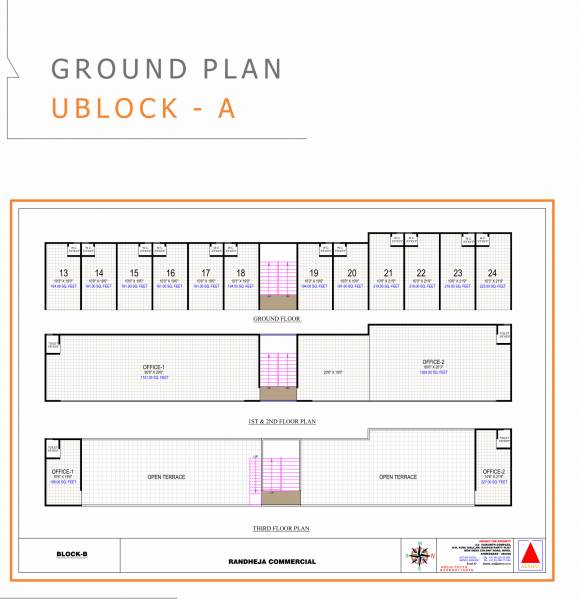 Block D Cluster Plan from ground to 3rd Floor square Block D Cluster Plan from ground to 3rd Floor