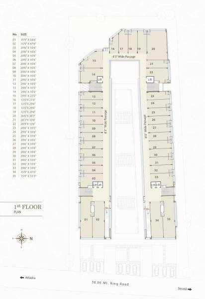 capital Capital Cluster Plan for 1st Floor