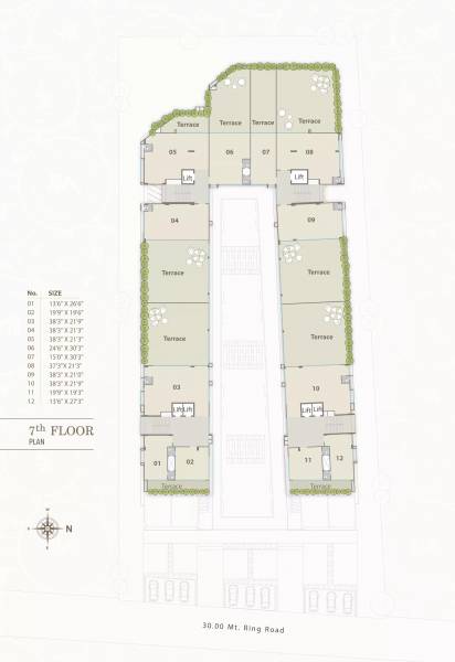  capital Capital Cluster Plan for 7th Floor