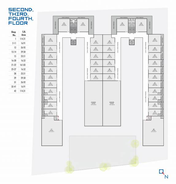  s9-square S9 Square Cluster Plan from 2nd to 4th Floor