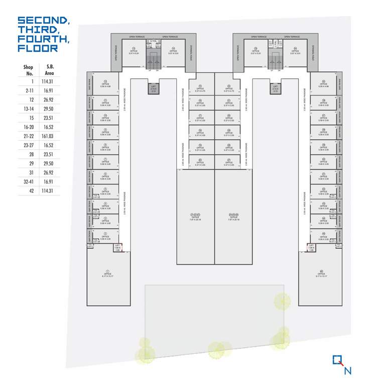  s9 square S9 Square Cluster Plan from 2nd to 4th Floor