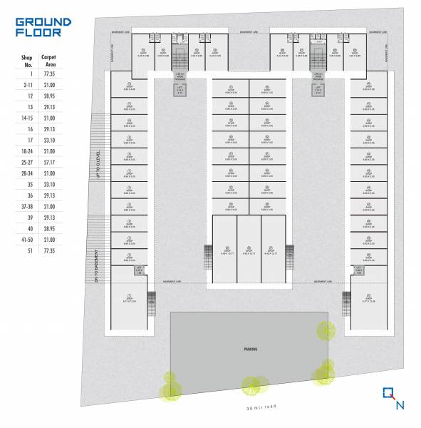  s9-square S9 Square Ground Floor Cluster Plan