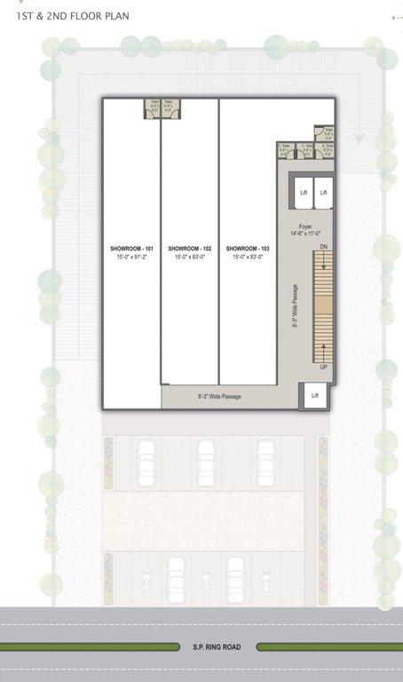 suryansh gateway Suryansh Gateway Cluster Plan For 1st & 2nd Floor