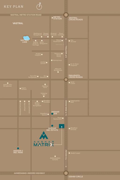  akshar matrix Location Plan
