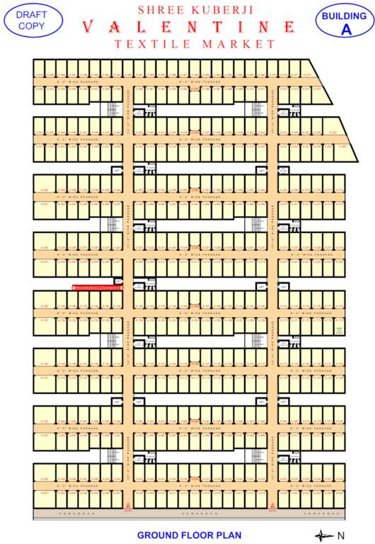  kuberji valentine textile market A Ground Cluster Plan