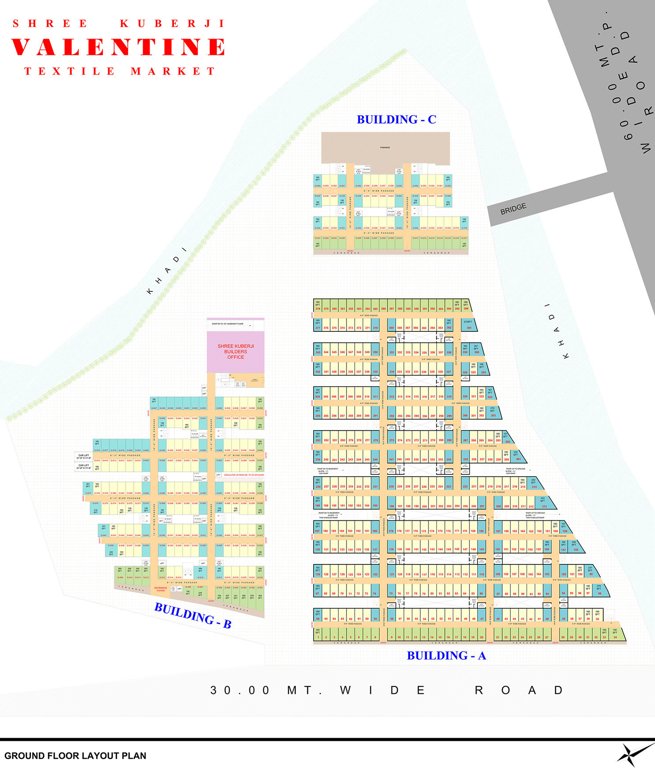  kuberji valentine textile market A Ground Cluster Plan