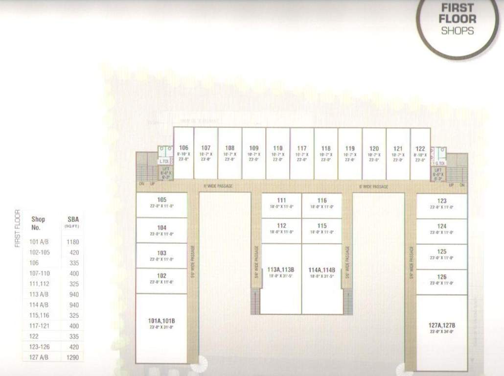  orchid plaza A Cluster Plan For 1st Floor