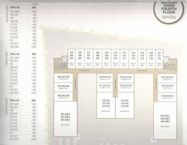  orchid-plaza A Cluster Plan For 2nd, 3rd & 4th  Floor