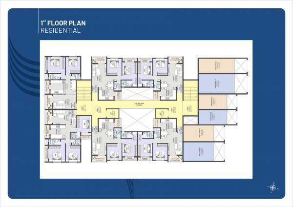  vraj-samarth-sky Vraj Samarth Sky Cluster Plan for 1st Floor