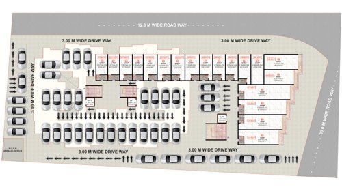  yamuna-heights Cluster Plan Block A And B For Ground Floor