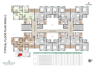  akshardham Kamalraj Akshardham B Building Cluster Plan
