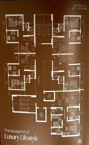  maruti-homes Building 1 Cluster Plan from 1st to 22th Floor