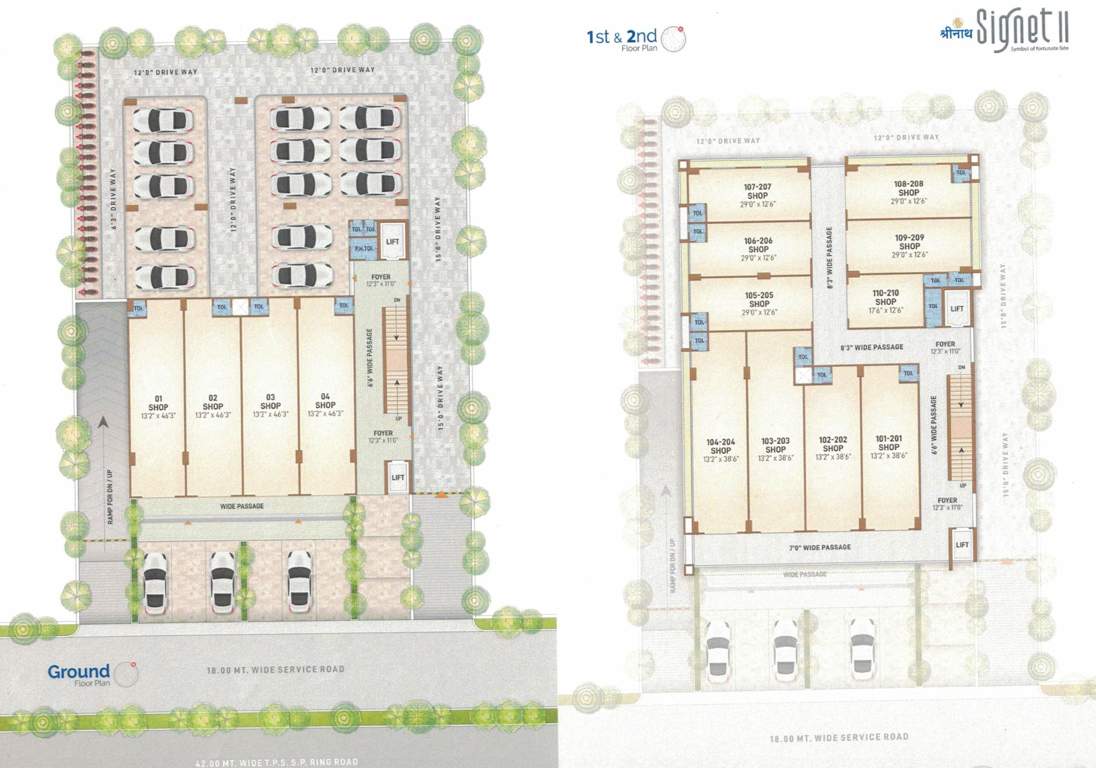  signet ii Signet II Cluster Plan from ground to 2nd Floor