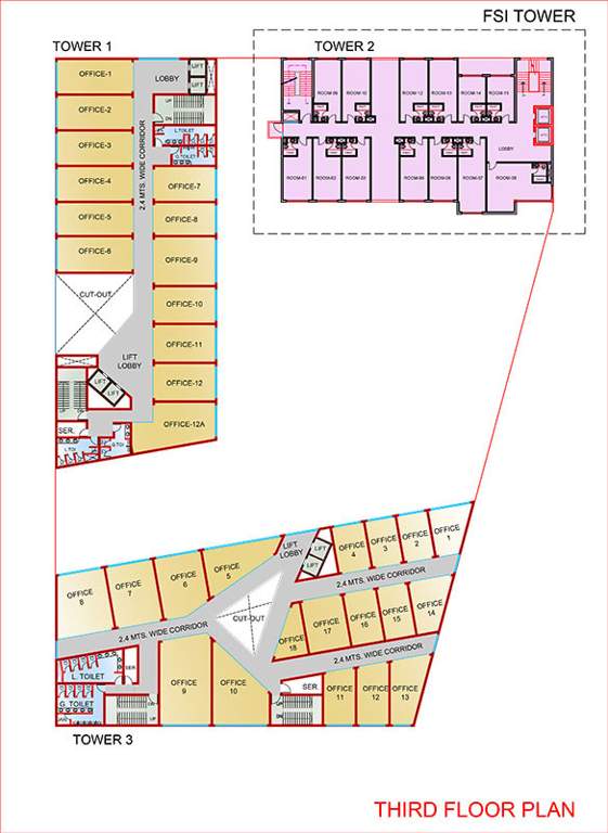  zenith towers conv shop sector j su Zenith Towers Conv Shop Sector J Su Cluster Plan for 3rd Floor