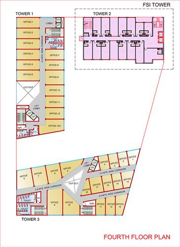  zenith-towers-conv-shop-sector-j-su Zenith Towers Conv Shop Sector J Su Cluster Plan for 4th Floor