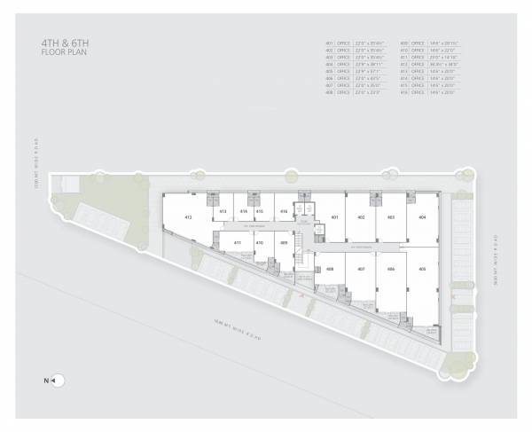  satved Satved Cluster Plan from 4th to 6th Floor