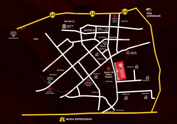 Location Plan blue-spectrum-metro-block-a-and-e Location Plan