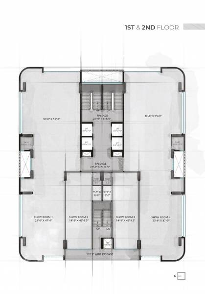  obelisk Obelisk Cluster Plan from 1st to 2nd Floor
