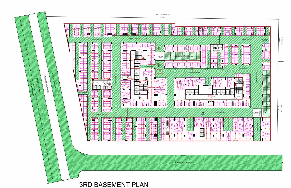  trade centre A + B 3rd Basement Cluster Plan