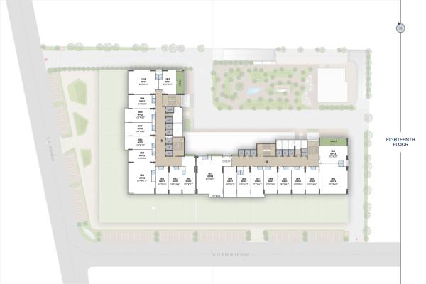 trade-centre A + B Cluster Plan For 18th Floor