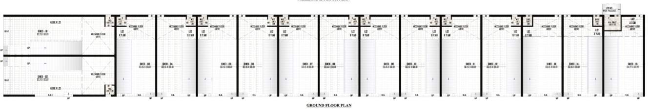  balaji industrial park A, B, C Ground Cluster Plan From Shed No 1 to 15 