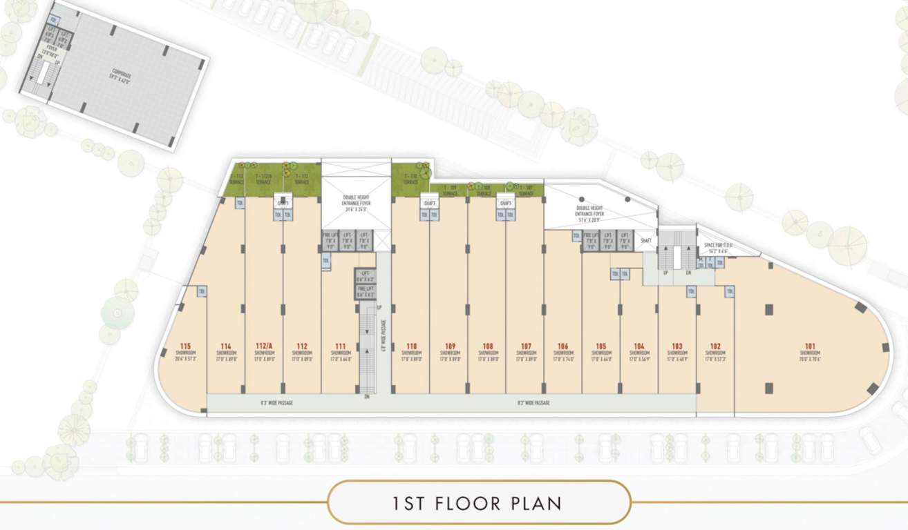  the keshavbaug capital A Cluster Plan For 1st Floor