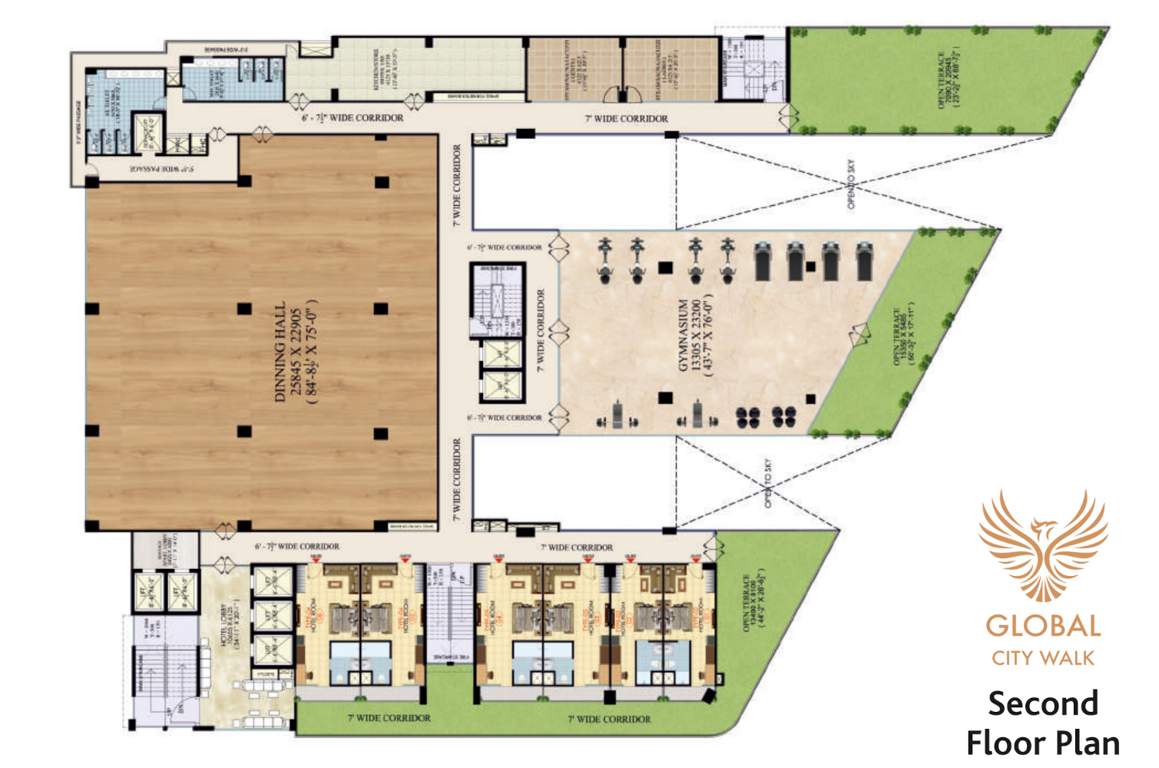 global city walk Global City Walk Cluster Plan for 2nd Floor