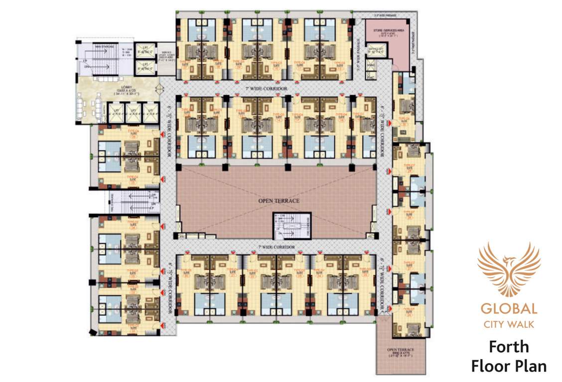 global city walk Global City Walk Cluster Plan for 4th Floor