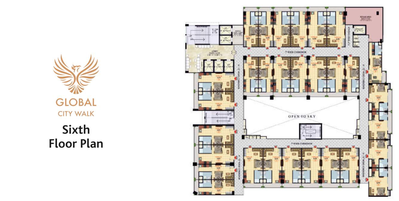 global city walk Global City Walk Cluster Plan for 6th Floor