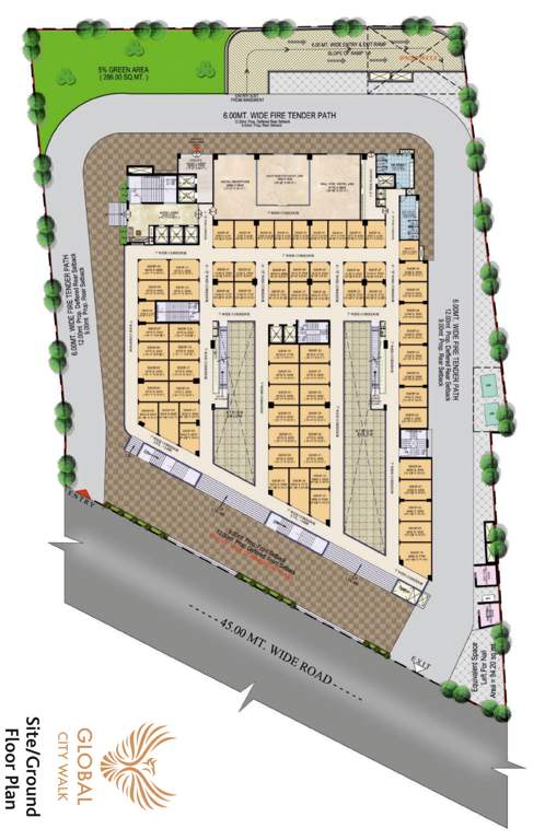 global city walk Global City Walk Cluster Plan for ground Floor