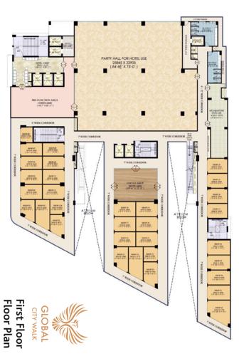  garg-global-city-walk Garg Global City Walk Cluster Plan for 1st Floor
