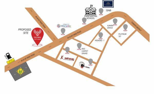  garg-global-city-walk Location Plan