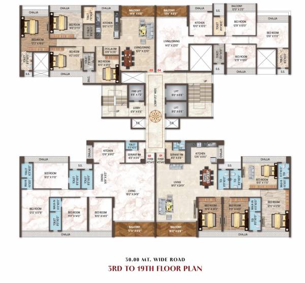  estrella Estrella Cluster Plan From 3rd To 19th Floor