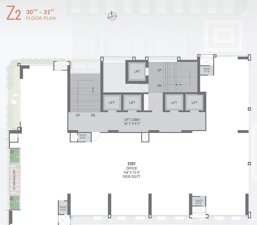  z2 A Cluster Plan From 30th To 31th Floor