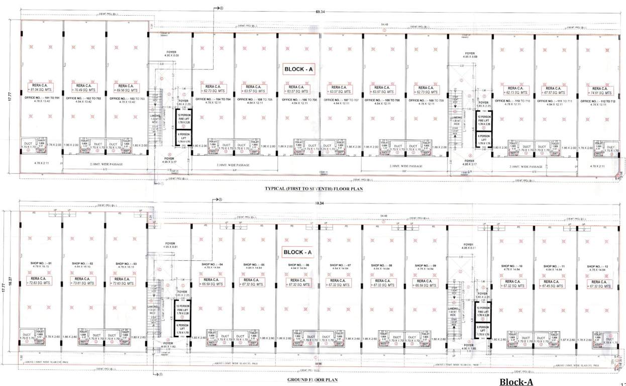  sambhav business park A Cluster Plan From Ground To 7th Floor