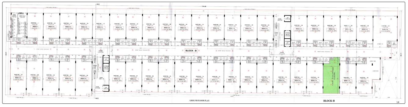  sambhav business park B Cluster Plan For Ground Floor