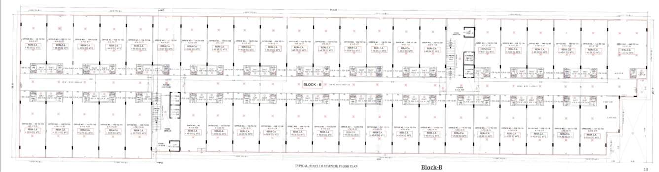  sambhav business park B Typical Cluster Plan