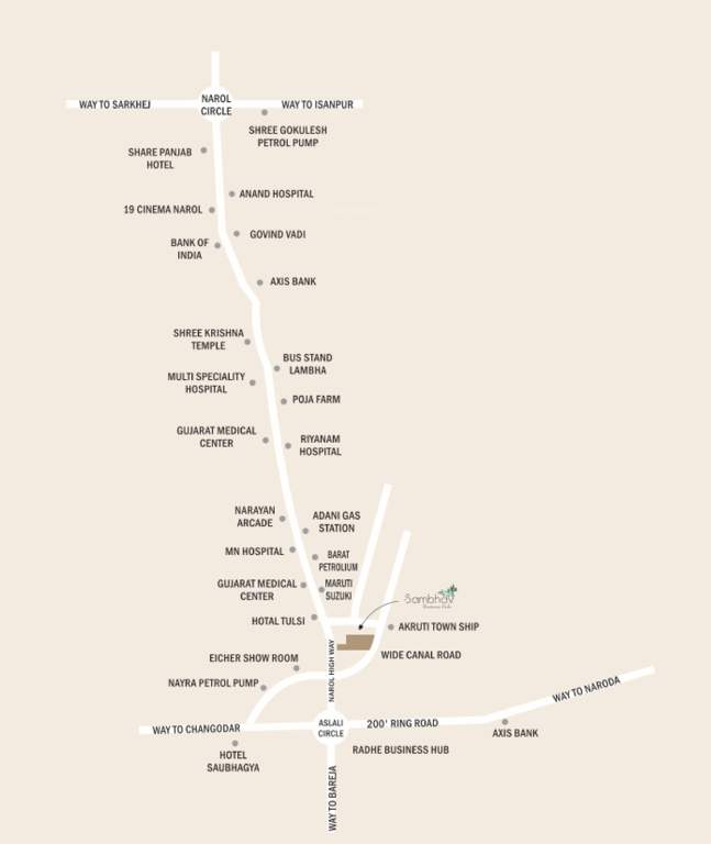  sambhav business park Location Plan