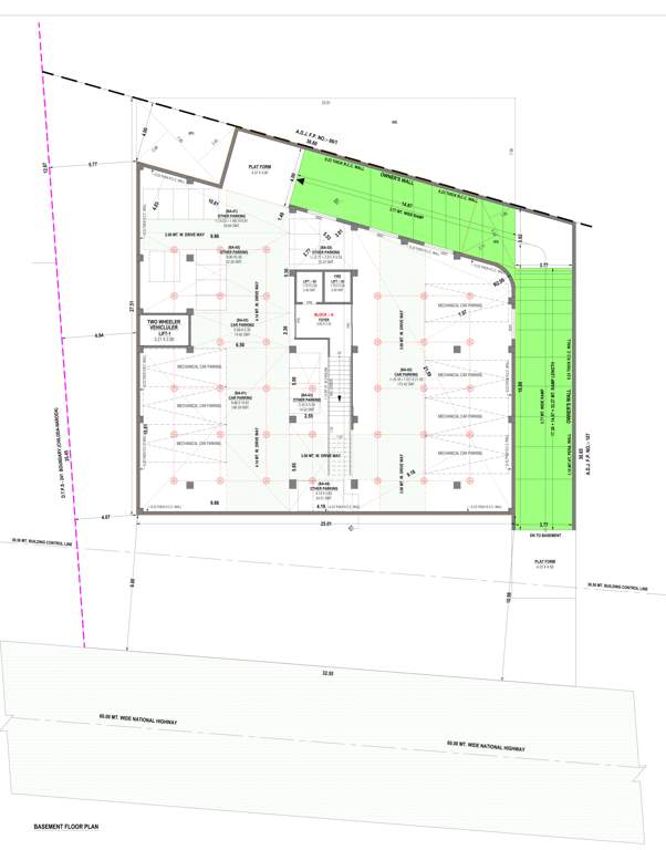  square A Basement Cluster Plan